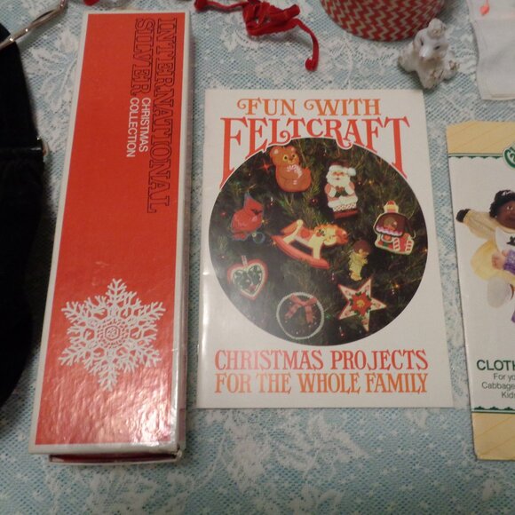 RETRO VELVETEEN BLK PURSE PIE SERVER CABBAGE KID PATTERN FELT FUN POODLE… - Picture 7 of 14